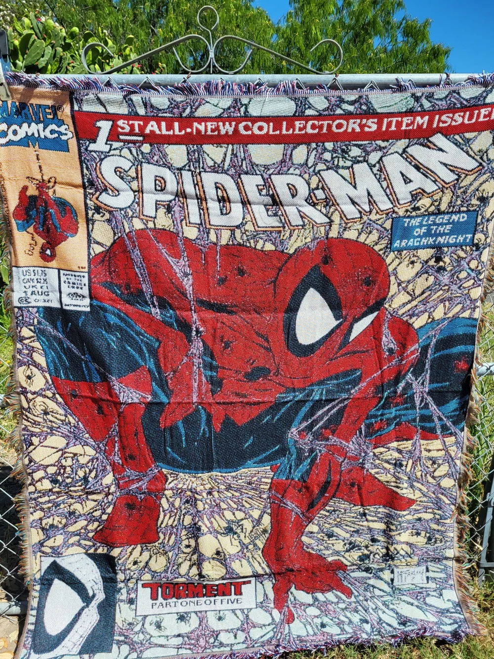 Spider-Man Comic Wall Tapestry Or Blanket